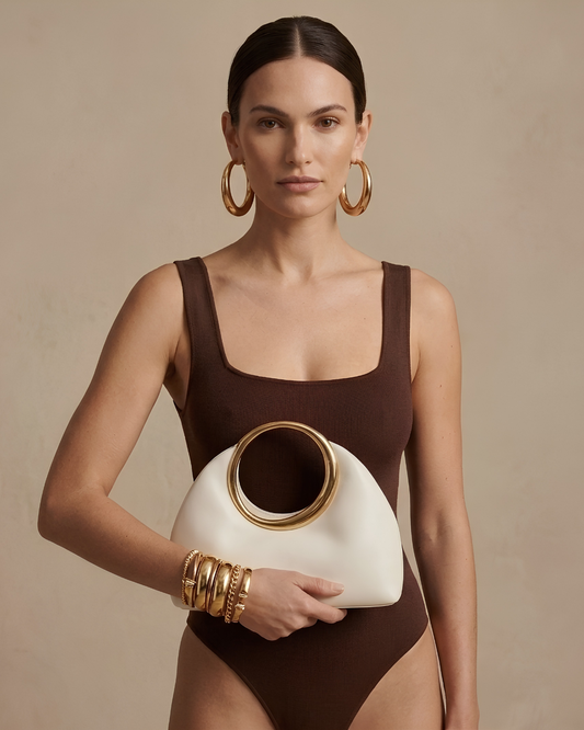 Sac Sculpt Anneau Doré