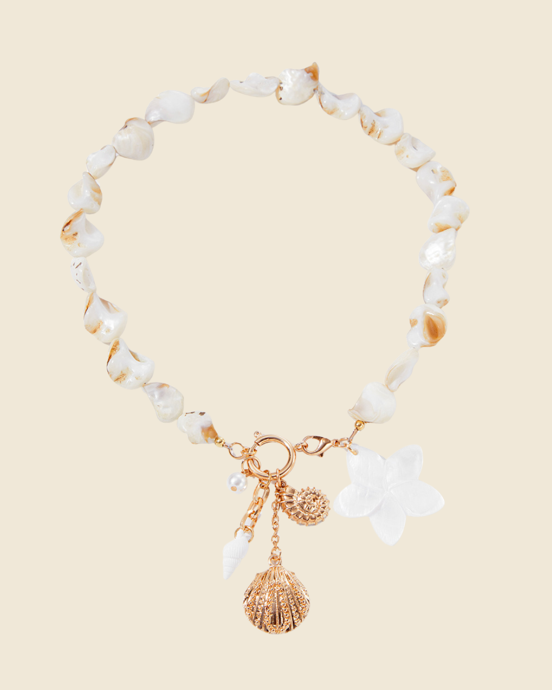 Parure Fleur Tiaré Coquillages & Perles