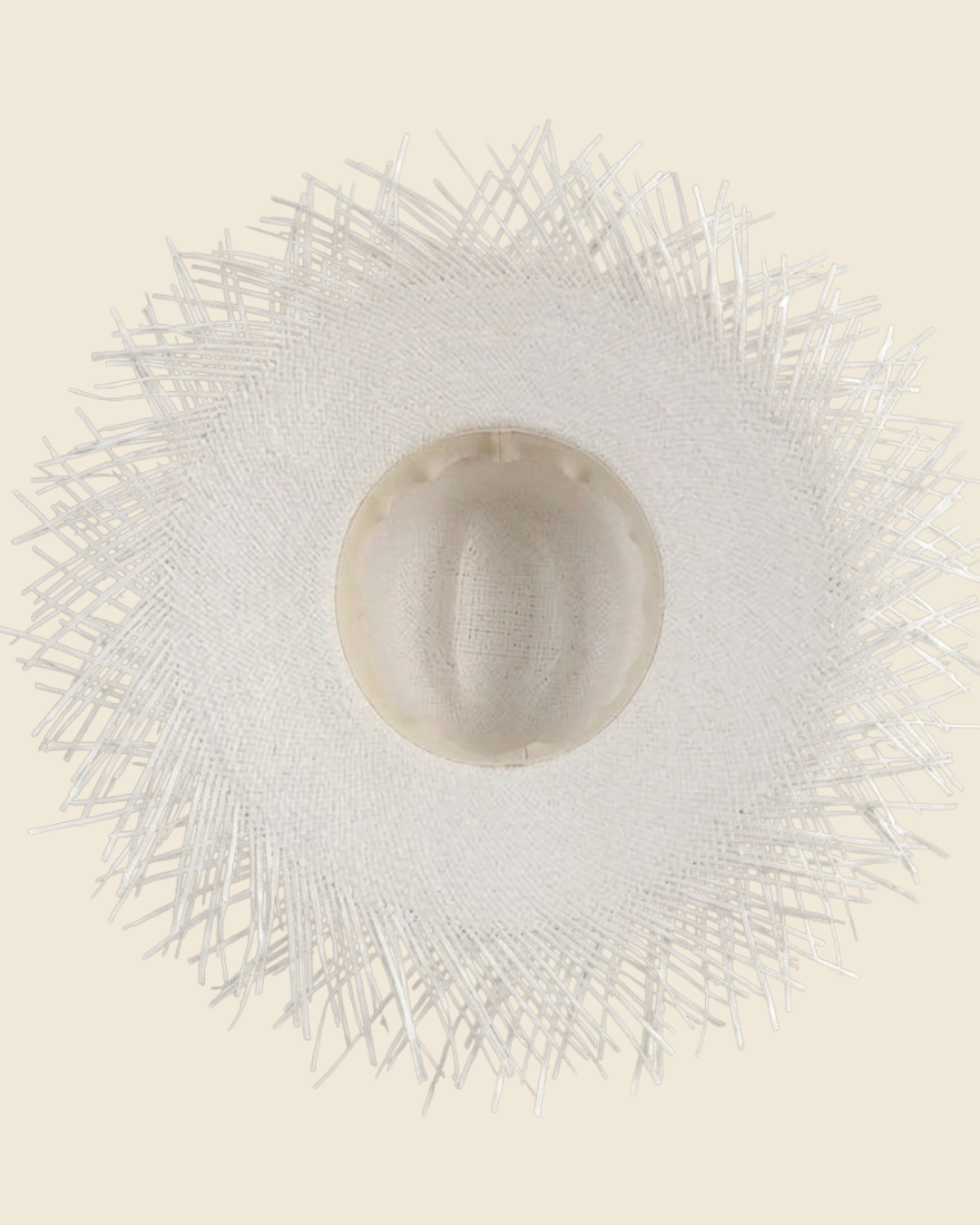 Chapeau Paille Franges XL
