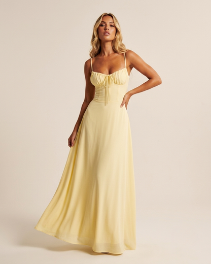 Romantic A-line Maxi Dress
