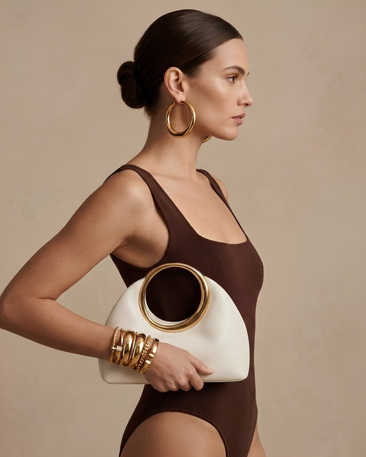 Sac Sculpt Anneau Doré
