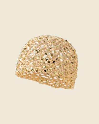 Handmade Sequin Crochet Beanie