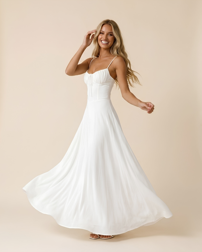 Romantic A-line Maxi Dress