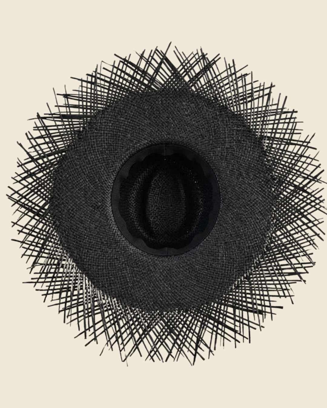 Chapeau Paille Franges XL